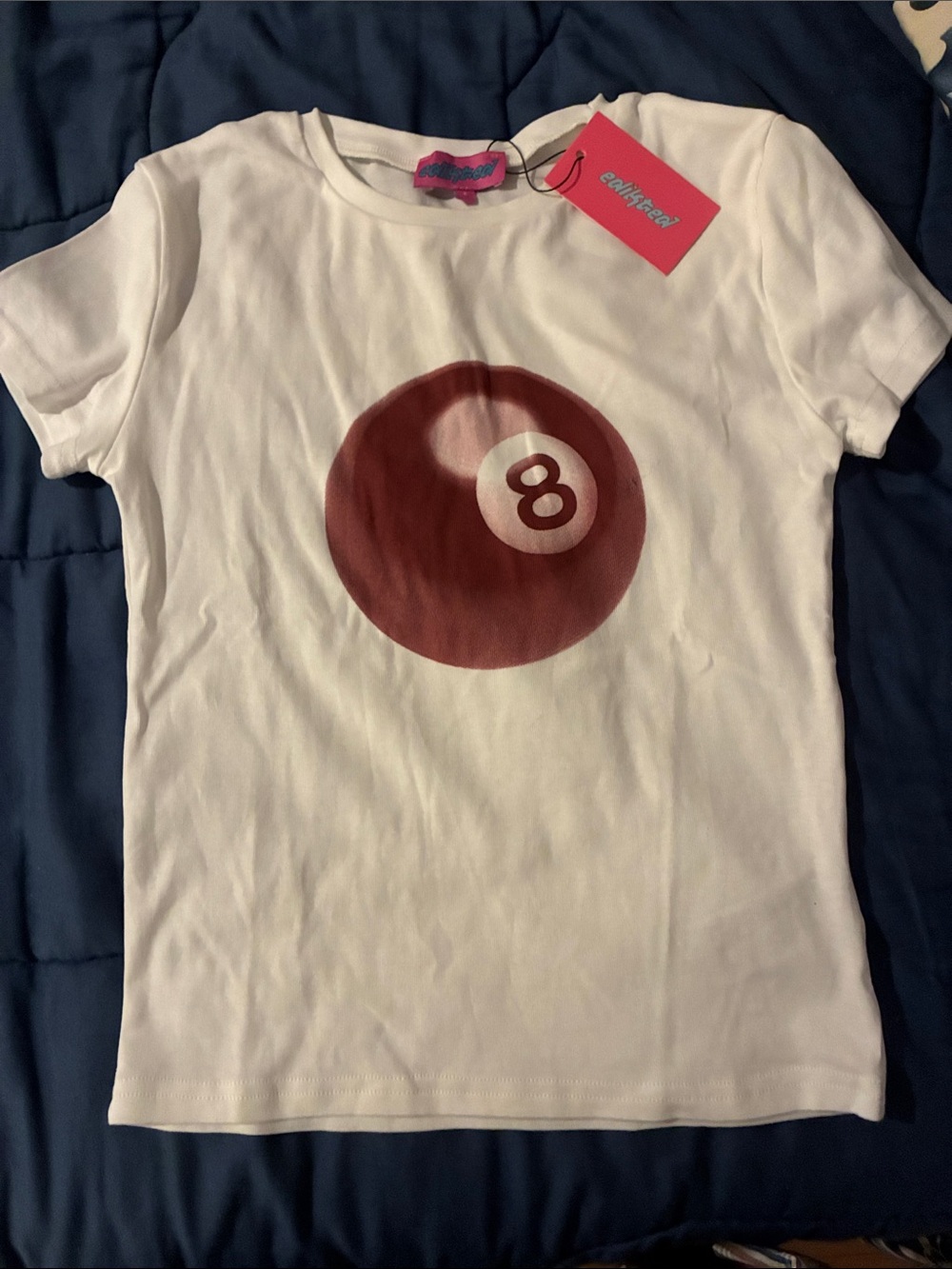 Edikted Tee Red 8-Ball Graphic -